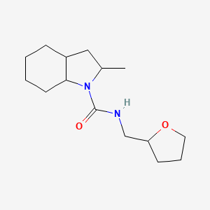 2-methyl-N-(oxolan-2-ylmethyl)-2,3,3a,4,5,6,7,7a-octahydroindole-1-carboxamide