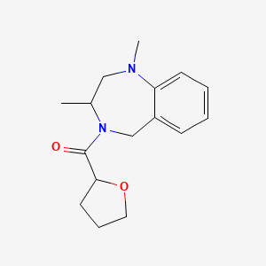 molecular formula C16H22N2O2 B7609067 (1,3-dimethyl-3,5-dihydro-2H-1,4-benzodiazepin-4-yl)-(oxolan-2-yl)methanone 