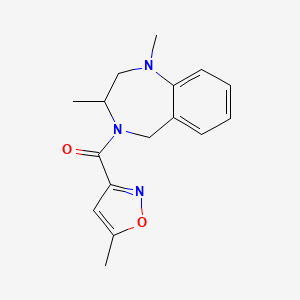 (1,3-dimethyl-3,5-dihydro-2H-1,4-benzodiazepin-4-yl)-(5-methyl-1,2-oxazol-3-yl)methanone