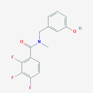 2,3,4-trifluoro-N-[(3-hydroxyphenyl)methyl]-N-methylbenzamide