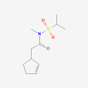 2-cyclopent-2-en-1-yl-N-methyl-N-propan-2-ylsulfonylacetamide