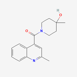 (4-Hydroxy-4-methylpiperidin-1-yl)-(2-methylquinolin-4-yl)methanone