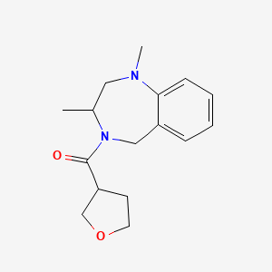 (1,3-dimethyl-3,5-dihydro-2H-1,4-benzodiazepin-4-yl)-(oxolan-3-yl)methanone