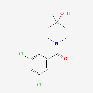 (3,5-Dichlorophenyl)-(4-hydroxy-4-methylpiperidin-1-yl)methanone