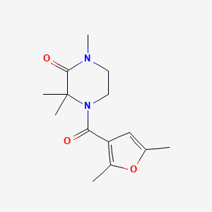 4-(2,5-Dimethylfuran-3-carbonyl)-1,3,3-trimethylpiperazin-2-one