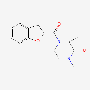 4-(2,3-Dihydro-1-benzofuran-2-carbonyl)-1,3,3-trimethylpiperazin-2-one