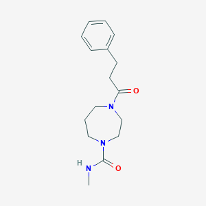 N-methyl-4-(3-phenylpropanoyl)-1,4-diazepane-1-carboxamide