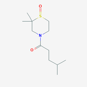 1-(2,2-Dimethyl-1-oxo-1,4-thiazinan-4-yl)-4-methylpentan-1-one