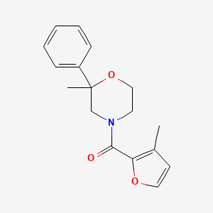 (3-Methylfuran-2-yl)-(2-methyl-2-phenylmorpholin-4-yl)methanone