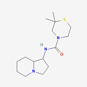 N-(1,2,3,5,6,7,8,8a-octahydroindolizin-1-yl)-2,2-dimethylthiomorpholine-4-carboxamide