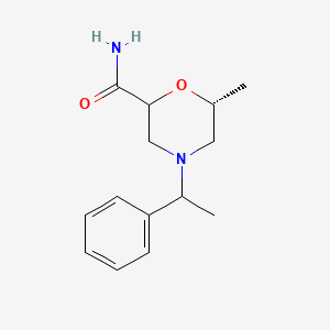 (6R)-6-methyl-4-(1-phenylethyl)morpholine-2-carboxamide