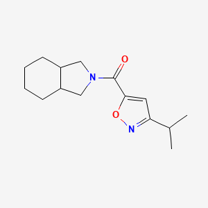 1,3,3a,4,5,6,7,7a-Octahydroisoindol-2-yl-(3-propan-2-yl-1,2-oxazol-5-yl)methanone