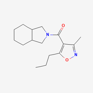 1,3,3a,4,5,6,7,7a-Octahydroisoindol-2-yl-(3-methyl-5-propyl-1,2-oxazol-4-yl)methanone