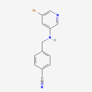 4-[[(5-Bromopyridin-3-yl)amino]methyl]benzonitrile