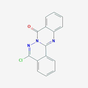 molecular formula C15H8ClN3O B076093 5-氯-6,6a,12-三氮杂-苯并[a]蒽-7-酮 CAS No. 13906-26-8