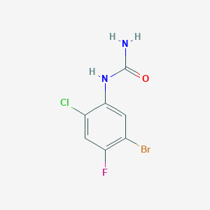 molecular formula C7H5BrClFN2O B7609323 (5-Bromo-2-chloro-4-fluorophenyl)urea 