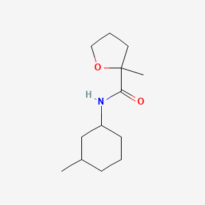 molecular formula C13H23NO2 B7609326 2-methyl-N-(3-methylcyclohexyl)oxolane-2-carboxamide 