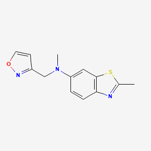 N,2-dimethyl-N-(1,2-oxazol-3-ylmethyl)-1,3-benzothiazol-6-amine