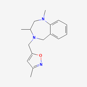 5-[(1,3-dimethyl-3,5-dihydro-2H-1,4-benzodiazepin-4-yl)methyl]-3-methyl-1,2-oxazole