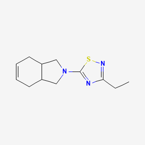 5-(1,3,3a,4,7,7a-Hexahydroisoindol-2-yl)-3-ethyl-1,2,4-thiadiazole