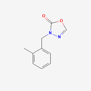 molecular formula C10H10N2O2 B7609440 3-[(2-Methylphenyl)methyl]-1,3,4-oxadiazol-2-one 