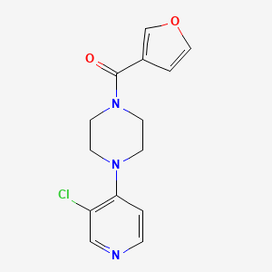 [4-(3-Chloropyridin-4-yl)piperazin-1-yl]-(furan-3-yl)methanone