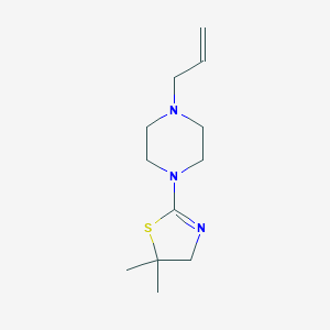 5,5-dimethyl-2-(4-prop-2-enylpiperazin-1-yl)-4H-1,3-thiazole