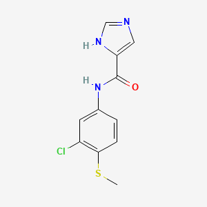 N-(3-chloro-4-methylsulfanylphenyl)-1H-imidazole-5-carboxamide