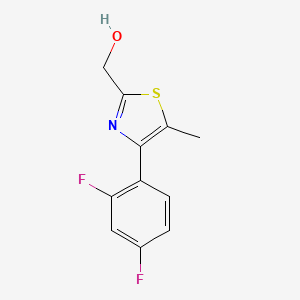 [4-(2,4-Difluorophenyl)-5-methyl-1,3-thiazol-2-yl]methanol