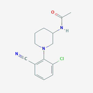 N-[1-(2-chloro-6-cyanophenyl)piperidin-3-yl]acetamide