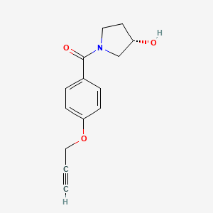 [(3S)-3-hydroxypyrrolidin-1-yl]-(4-prop-2-ynoxyphenyl)methanone