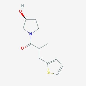 1-[(3S)-3-hydroxypyrrolidin-1-yl]-2-methyl-3-thiophen-2-ylpropan-1-one