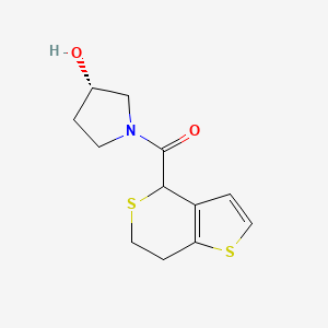 6,7-dihydro-4H-thieno[3,2-c]thiopyran-4-yl-[(3S)-3-hydroxypyrrolidin-1-yl]methanone