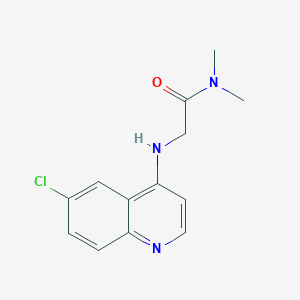 2-[(6-chloroquinolin-4-yl)amino]-N,N-dimethylacetamide