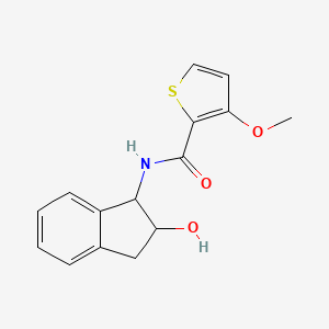 N-(2-hydroxy-2,3-dihydro-1H-inden-1-yl)-3-methoxythiophene-2-carboxamide