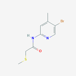 N-(5-bromo-4-methylpyridin-2-yl)-2-methylsulfanylacetamide