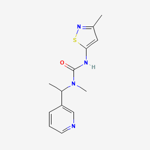 1-Methyl-3-(3-methyl-1,2-thiazol-5-yl)-1-(1-pyridin-3-ylethyl)urea