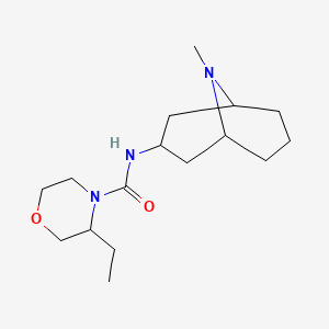 3-ethyl-N-(9-methyl-9-azabicyclo[3.3.1]nonan-3-yl)morpholine-4-carboxamide