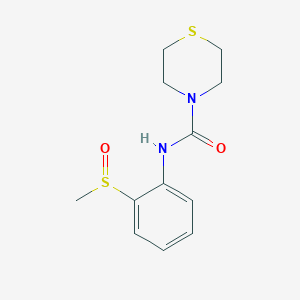 N-(2-methylsulfinylphenyl)thiomorpholine-4-carboxamide