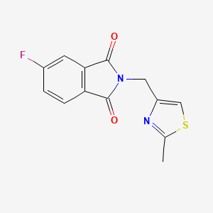 5-Fluoro-2-[(2-methyl-1,3-thiazol-4-yl)methyl]isoindole-1,3-dione