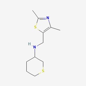 N-[(2,4-dimethyl-1,3-thiazol-5-yl)methyl]thian-3-amine