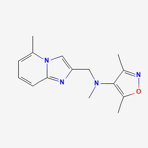 N,3,5-trimethyl-N-[(5-methylimidazo[1,2-a]pyridin-2-yl)methyl]-1,2-oxazol-4-amine