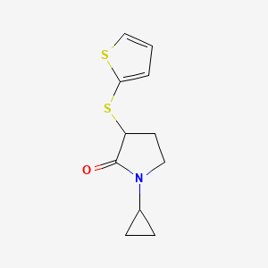 1-Cyclopropyl-3-thiophen-2-ylsulfanylpyrrolidin-2-one