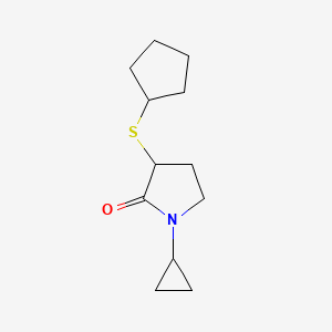 3-Cyclopentylsulfanyl-1-cyclopropylpyrrolidin-2-one