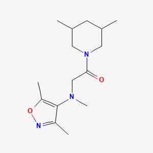 2-[(3,5-Dimethyl-1,2-oxazol-4-yl)-methylamino]-1-(3,5-dimethylpiperidin-1-yl)ethanone