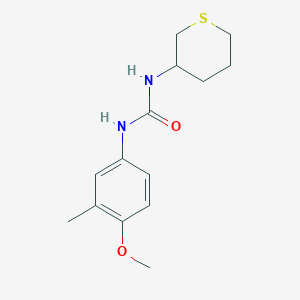 molecular formula C14H20N2O2S B7609864 1-(4-Methoxy-3-methylphenyl)-3-(thian-3-yl)urea 