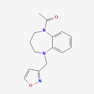 1-[1-(1,2-oxazol-3-ylmethyl)-3,4-dihydro-2H-1,5-benzodiazepin-5-yl]ethanone