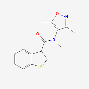 N-(3,5-dimethyl-1,2-oxazol-4-yl)-N-methyl-2,3-dihydro-1-benzothiophene-3-carboxamide