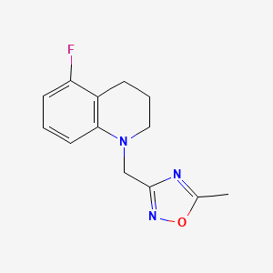 3-[(5-fluoro-3,4-dihydro-2H-quinolin-1-yl)methyl]-5-methyl-1,2,4-oxadiazole