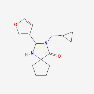 3-(Cyclopropylmethyl)-2-(furan-3-yl)-1,3-diazaspiro[4.4]nonan-4-one